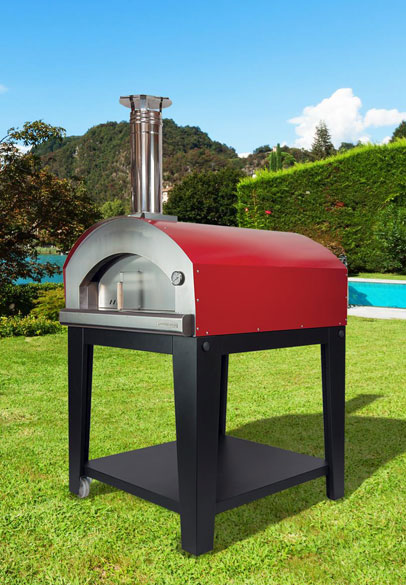Rossofuoco Holz- und  Gasbackofen Più trecento